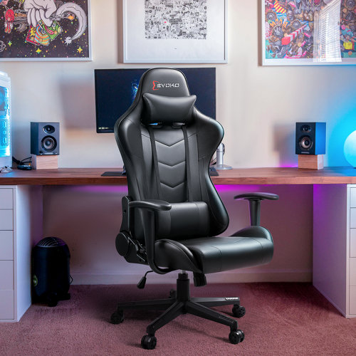 Devoko Reclining Ergonomic Swiveling PC & Racing Game Chair & Reviews